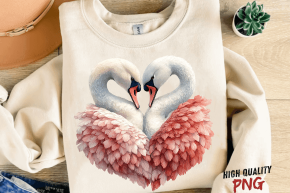 Download Valentine's Swans Love PNG Clipart - Clipart Collection