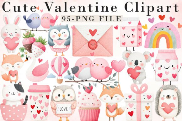 Download Cute Valentine Clipart - Clipart Collection