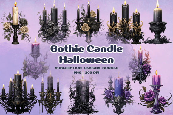 Download Gothic Candle Halloween Clipart - Clipart Collection