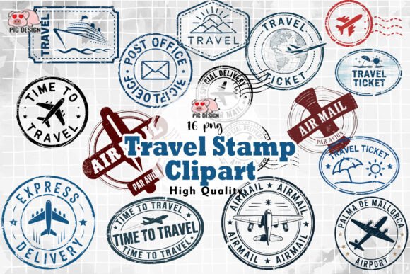 Download Travel Stamp Clipart PNG - Clipart Collection