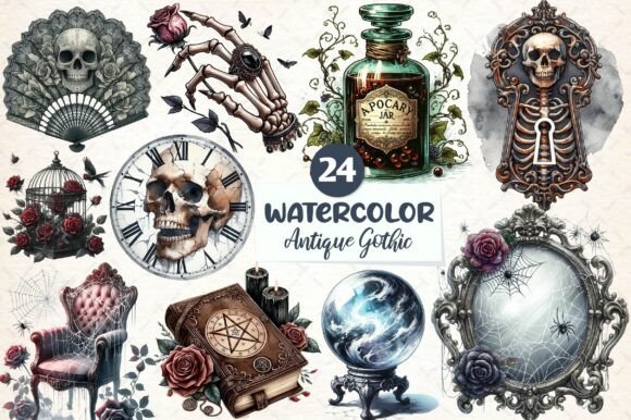Download Antique Gothic Sublimation Clipart PNG - Clipart Collection