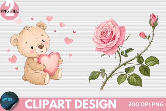 Download Retro Pink Valentine Clipart PNG - Clipart Collection