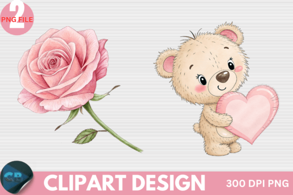 Download Retro Pink Valentine Clipart PNG - Clipart Collection