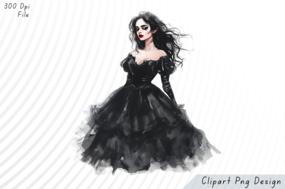 Download Midnight Enchantress Gothic Muse Clipart - Clipart Collection