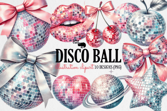 Download Disco Ball Clipart PNG Bundle - Clipart Collection