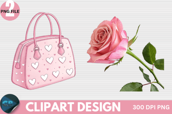 Download Retro Pink Valentine Clipart PNG - Clipart Collection