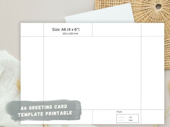 Download A6 Greetings Card Template Procreate,PSD - Premium Resources