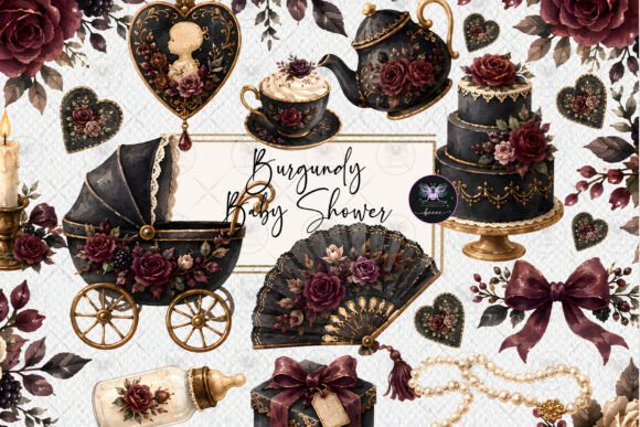 Download Burgundy Mocha Baby Clipart - Clipart Collection