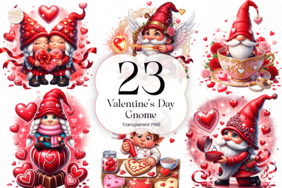 Download Valentine’s Day Gnome PNG Clipart - Clipart Collection