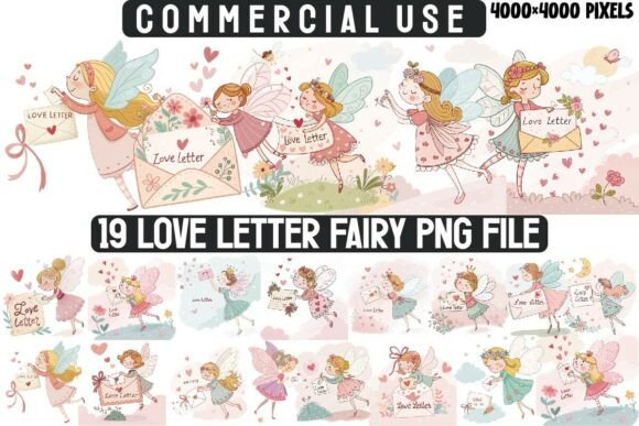 Download Love Letter Fairy PNG Clipart Bundle - Clipart Collection