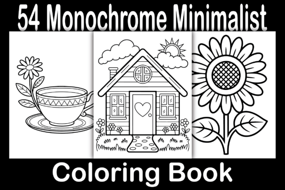 Download Monochrome Minimalist Coloring Book - Monochrome Collection