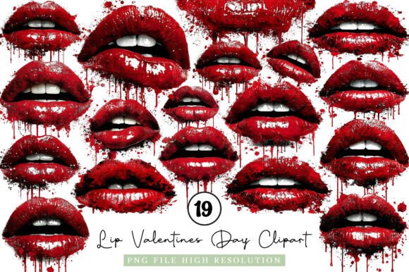 Download Lip Print Valentines Day Clipart - Clipart Collection