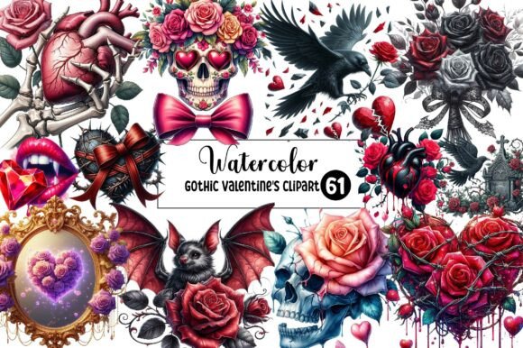 Download Gothic Valentine's Clipart - Clipart Collection