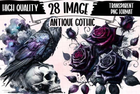 Download Antique Gothic Sublimation Clipart PNG - Clipart Collection