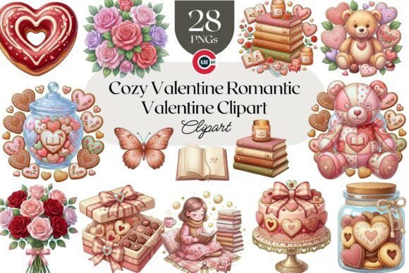 Download Cozy Valentine Romantic Clipart - Clipart Collection