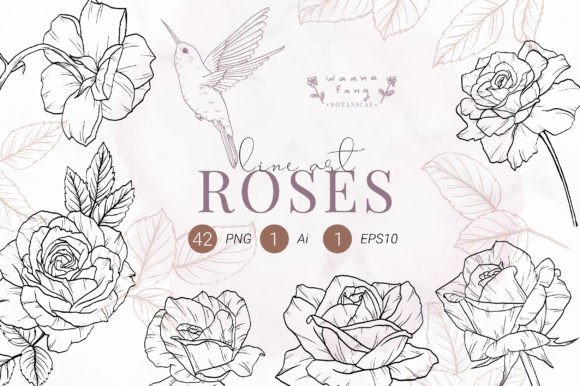 Download Rose Line Art, Valentine Clipart, PNG - Clipart Collection