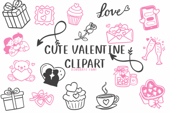 Download Cute Valentine Clipart - Clipart Collection