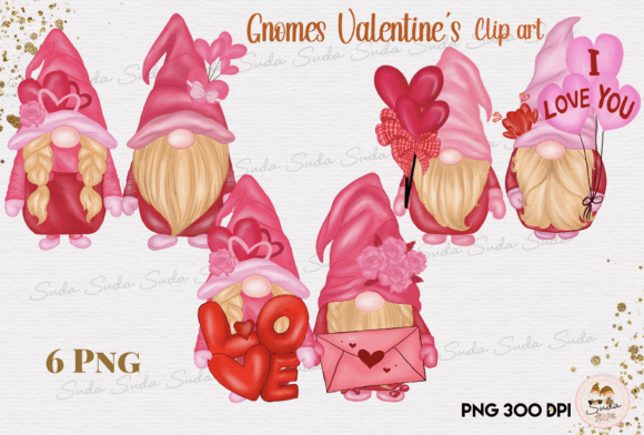 Download Gnomes Valentine’s Clipart - Clipart Collection