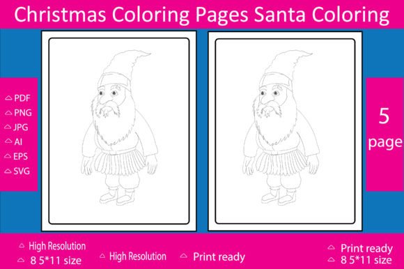 Download Christmas Coloring Pages Santa Coloring - Christmas Collection