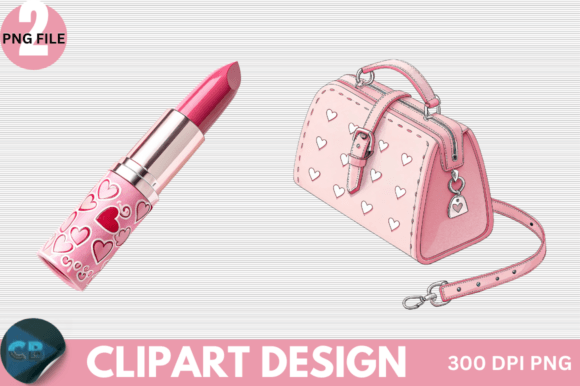 Download Retro Pink Valentine Clipart PNG - Clipart Collection