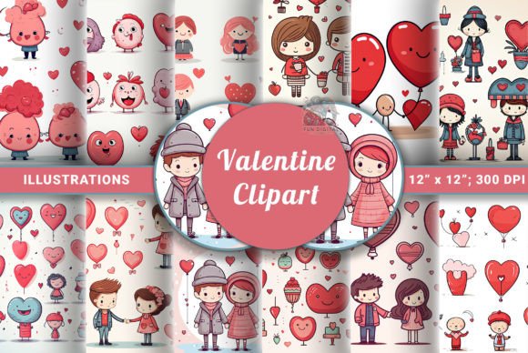 Download Cute Valentine Clipart - Love Doodles - Clipart Collection