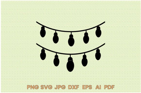 Download Christmas Lights Silhouette Illustration - Christmas Collection