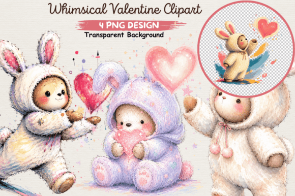 Download Whimsical Valentine Clipart PNG,love PNG - Clipart Collection