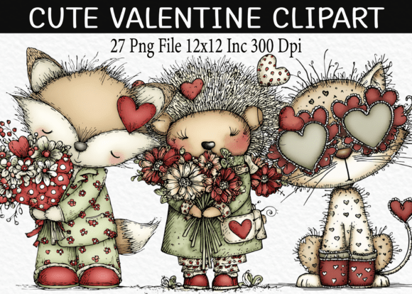 Download Cute Valentine Clipart - Clipart Collection