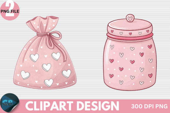 Download Retro Pink Valentine Clipart PNG - Clipart Collection