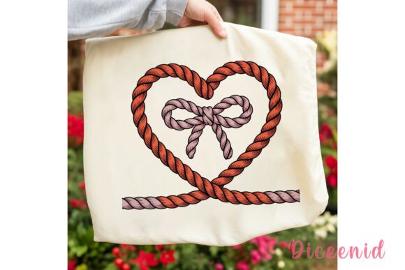 Download Rope Heart Bow Valentine PNG Clipart - Clipart Collection