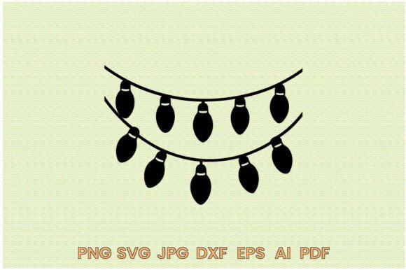 Download Christmas Lights Silhouette Illustration - Christmas Collection