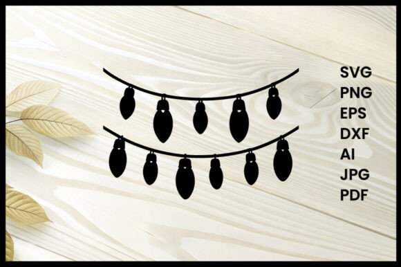 Download Christmas Lights Silhouette Illustration - Christmas Collection