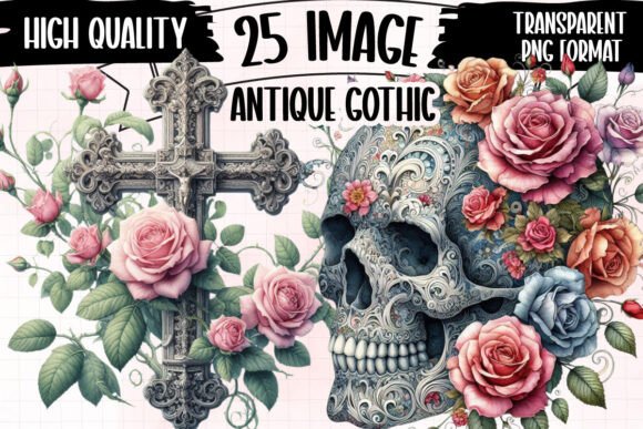 Download Antique Gothic Sublimation Clipart - Clipart Collection