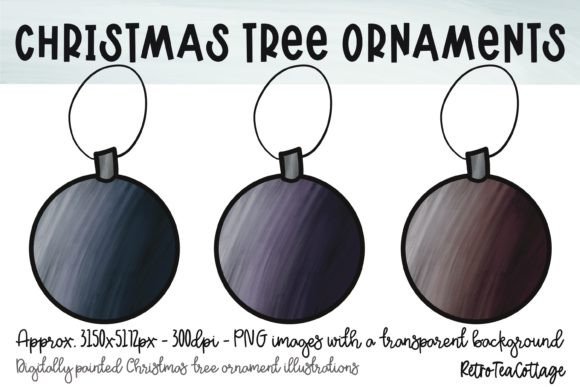 Download Aubergine Christmas Tree Ornaments - Christmas Collection