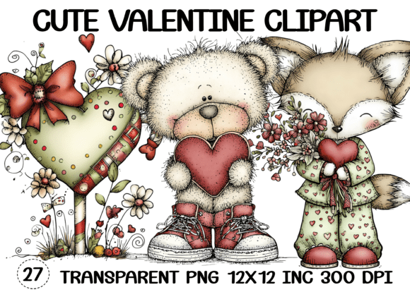 Download Cute Valentine Clipart - Clipart Collection