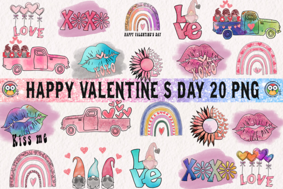 Download Valentine Watercolor Clipart Bundle - Clipart Collection