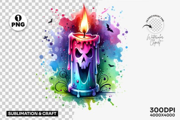 Download Halloween Gothic Candle Clipart PNG - Clipart Collection