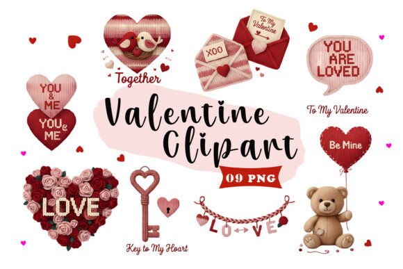 Download Cute Valentine Clipart Set – Teddy Bears - Clipart Collection