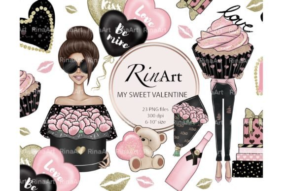 Download Valentine's Day Girls Clipart Png, Png - Clipart Collection