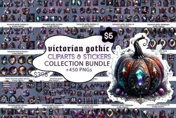 Download Victorian Gothic Clipart Bundle - Clipart Collection
