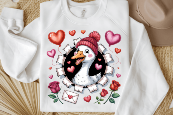Download Valentine Duck Goose PNG Clipart Design - Clipart Collection