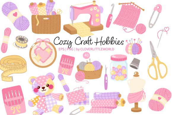 Download Cute Cozy Craft Hobbies Clipart - Clipart Collection