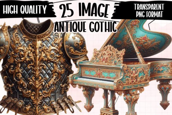 Download Antique Gothic Instruments Clipart - Clipart Collection